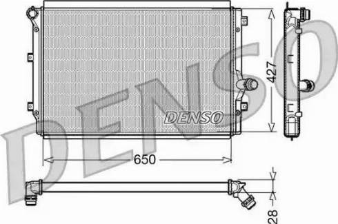 Denso DRM32017 - Chłodnica silnika