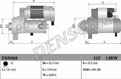 Denso DSN968 - Rdzeń rozrusznika