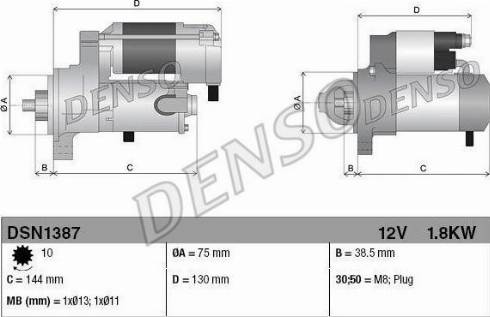 Denso DSN1387 - Rozrusznik