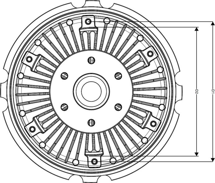 NRF 49713 — Sprzęgło, wentylator chłodzenia
