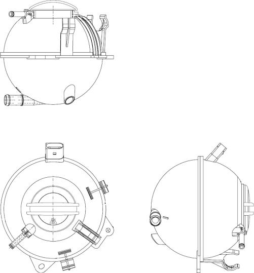 NRF 454082 - ZBIORNIK WYRÓWNAWCZY VW GOLF 1.9D 04-