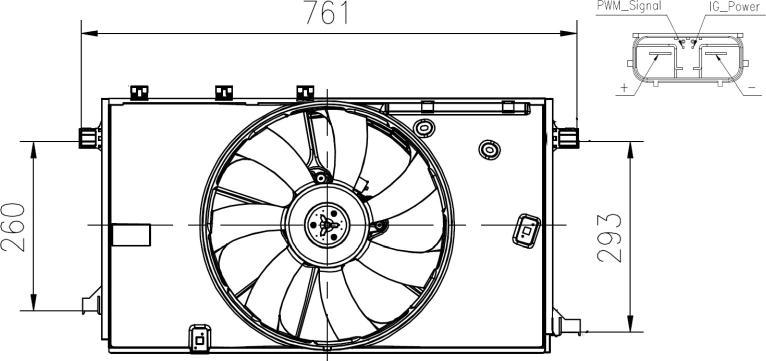 NRF 47933 - Wentylator chłodnicy