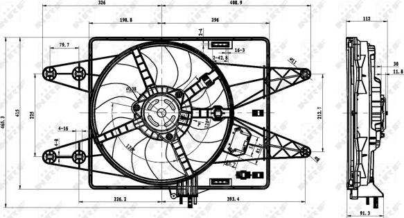 NRF 47430 - Wentylator chłodnicy