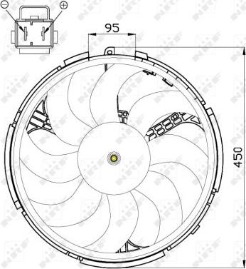 NRF 47506 - WENTYLATOR CHŁODNICY FIAT STILO 01-