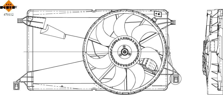 NRF 470112 — Wentylator, chłodzenie silnika