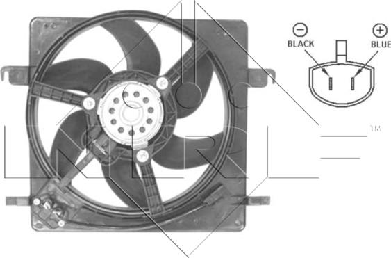 NRF 47037 — Wentylator, chłodzenie silnika