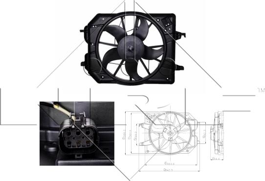 NRF 47021 - Wentylator chłodnicy