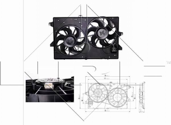 NRF 470231 - WENTYLATOR CHŁODNICY BMW X1 SERIES 2.0D 15-