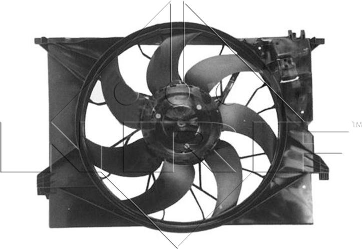 NRF 47298 — Wentylator, chłodzenie silnika