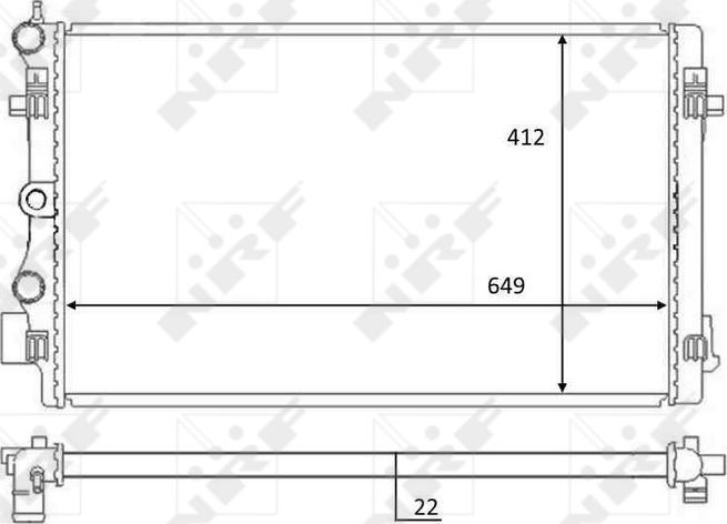 NRF 59056 — Chłodnica, układ chłodzenia silnika