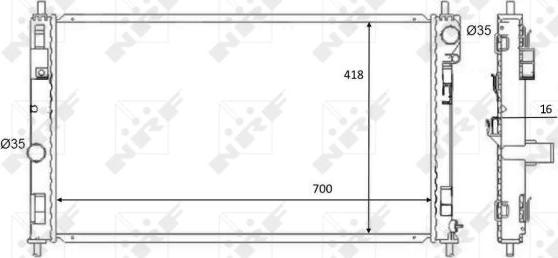 NRF 59089 — Chłodnica, układ chłodzenia silnika