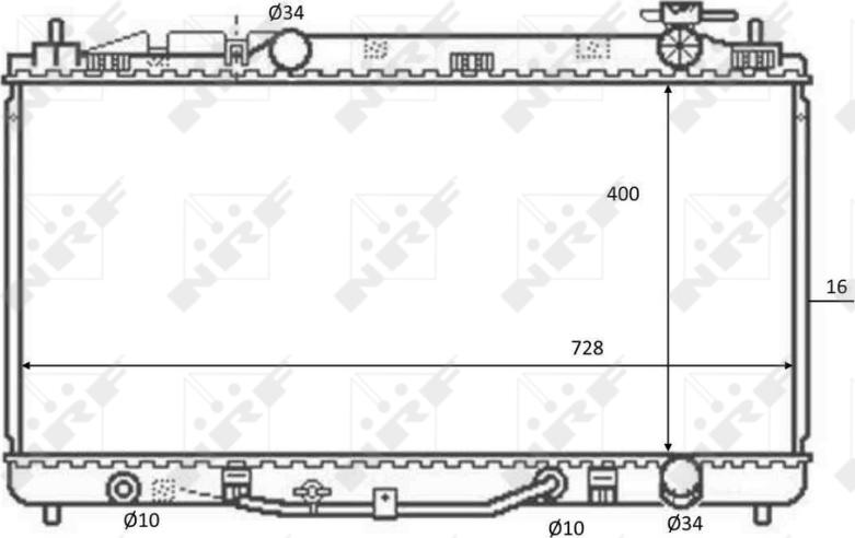 NRF 59079 — Chłodnica, układ chłodzenia silnika