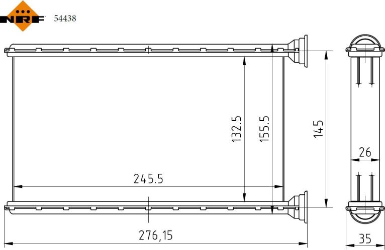 NRF 54438 — Wymiennik ciepła, ogrzewanie wnętrza