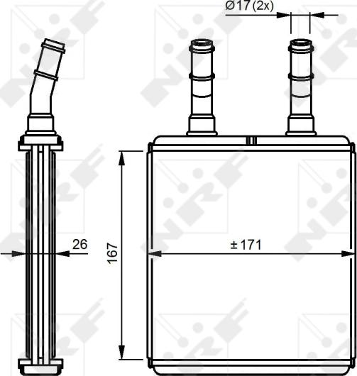 NRF  54291 — Wymiennik ciepła, ogrzewanie wnętrza
