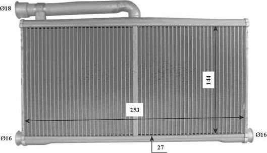 NRF 54206 — Wymiennik ciepła, ogrzewanie wnętrza