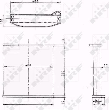 NRF 550444 - CHŁODNICA BMW 5 SERIES 4.4 11-