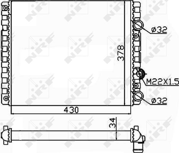 NRF 509519 — Chłodnica, układ chłodzenia silnika