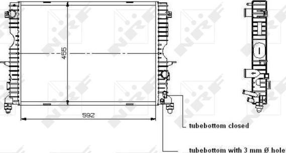 NRF 509729 — Chłodnica, układ chłodzenia silnika