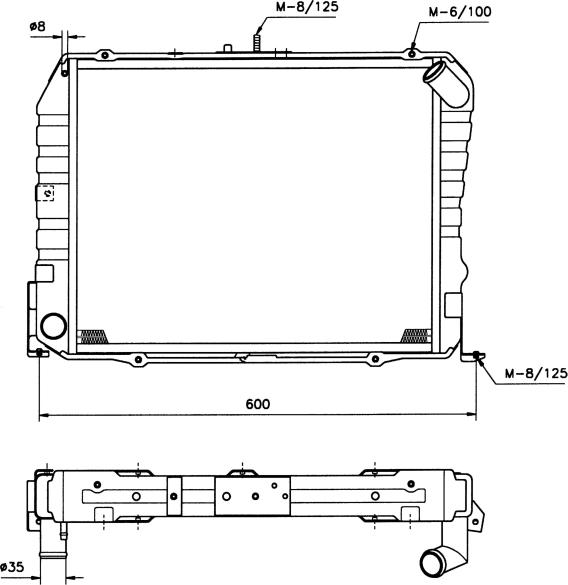 NRF 503962 - CHŁODNICA TOYOTA HIACE 90-95