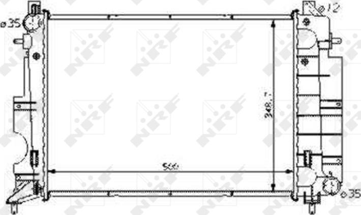NRF 58108 — Chłodnica, układ chłodzenia silnika