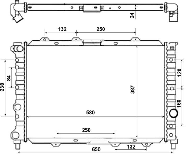 NRF 58202 — Chłodnica, układ chłodzenia silnika