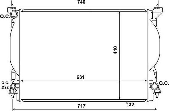 NRF 53957 — Chłodnica, układ chłodzenia silnika