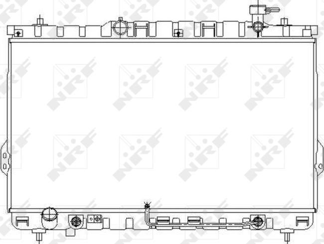 NRF 53646 - CHŁODNICA HYUNDAI SANTA FE 2.0-2.4-2.7