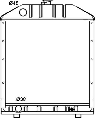 NRF 53664 - CHŁODNICA FIAT 450