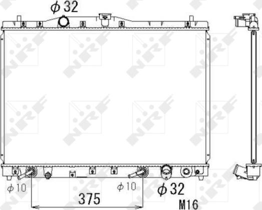 NRF 53677 - CHŁODNICA HONDA LEGEND 3.5 24V 96-