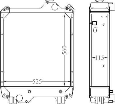 NRF 530002 — Chłodnica, układ chłodzenia silnika