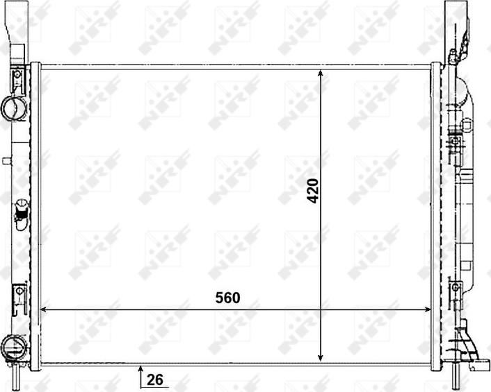 NRF 53003 - CHŁODNICA RENAULT KANGOO 1.5D 08-