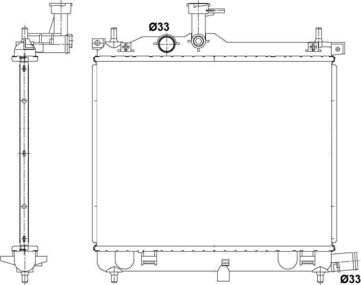 NRF 53025 - Chłodnica silnika
