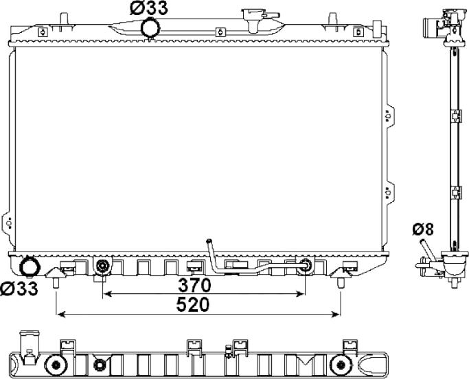 NRF 53162 - CHŁODNICA KIA CERATO 04-