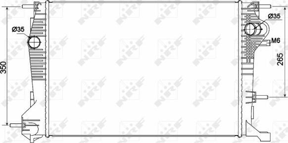 NRF 53136 - CHŁODNICA RENAULT MEGANE 09- DCI