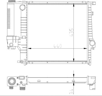 NRF 53849A — Chłodnica, układ chłodzenia silnika