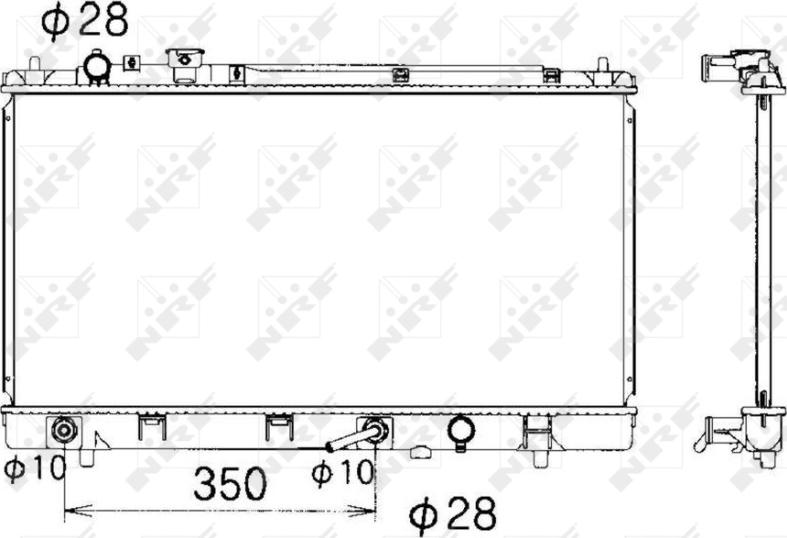 NRF 53340 - CHŁODNICA MAZDA PREMACY 1.9-2.0 99-