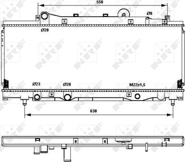 NRF 53202 - Chłodnica silnika