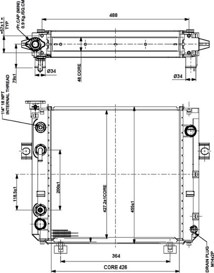 NRF 52300 - Chłodnica silnika