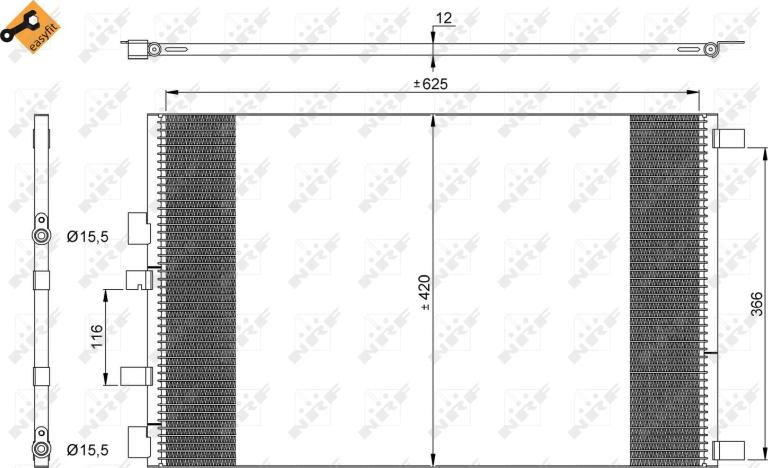 NRF 35913 — Skraplacz, klimatyzacja