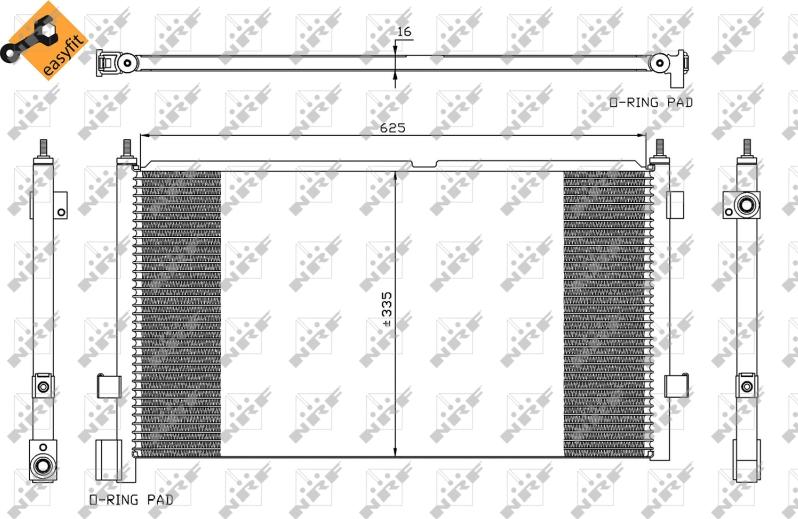 NRF 35591 - Skraplacz klimatyzacji