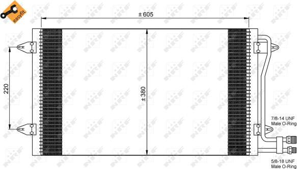 NRF 35656 — Skraplacz, klimatyzacja