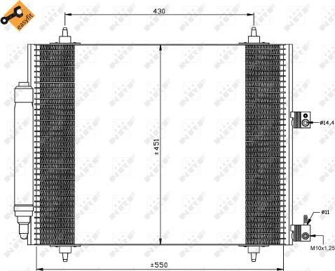 NRF 35669 — Skraplacz, klimatyzacja