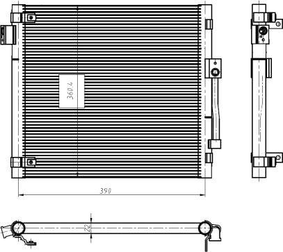 NRF 350447 — Skraplacz, klimatyzacja