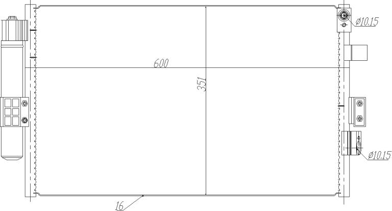 NRF 350464 — Skraplacz, klimatyzacja