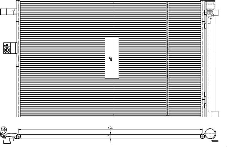NRF 350462 — Skraplacz, klimatyzacja