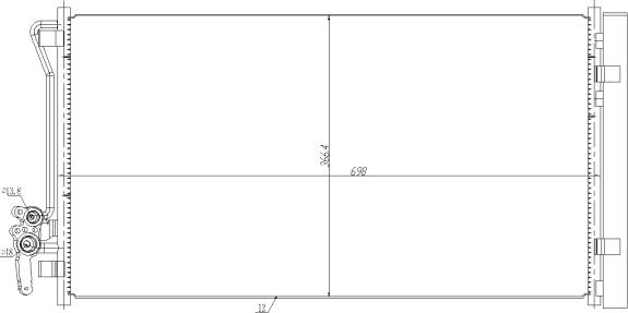 NRF 350479 — Skraplacz, klimatyzacja