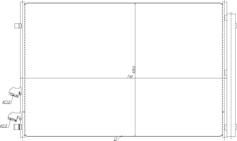 NRF 350477 — Skraplacz, klimatyzacja