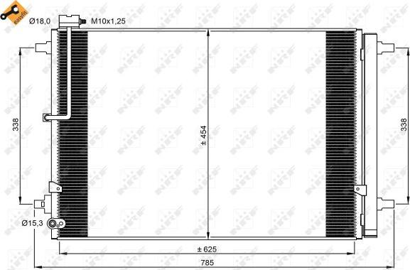 NRF 350059 — Skraplacz, klimatyzacja