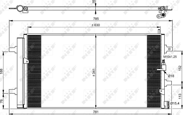 NRF 350069 — Skraplacz, klimatyzacja