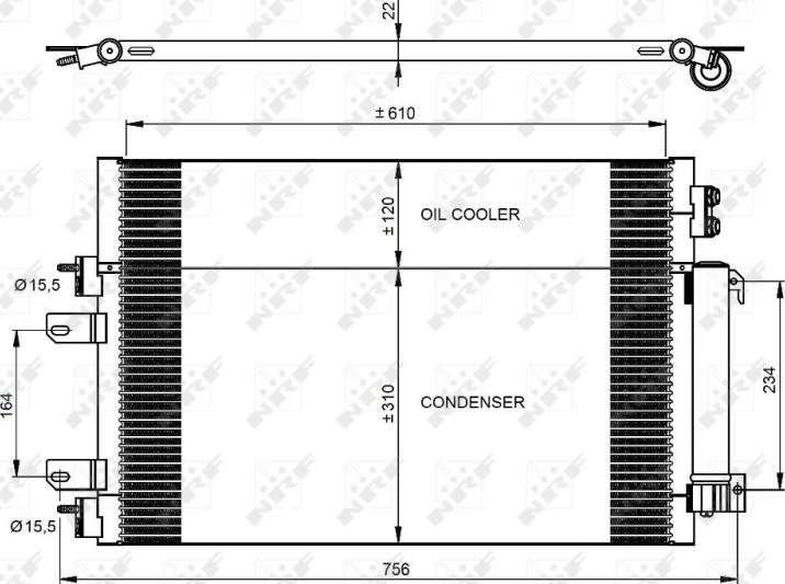 NRF 350086 — Skraplacz, klimatyzacja